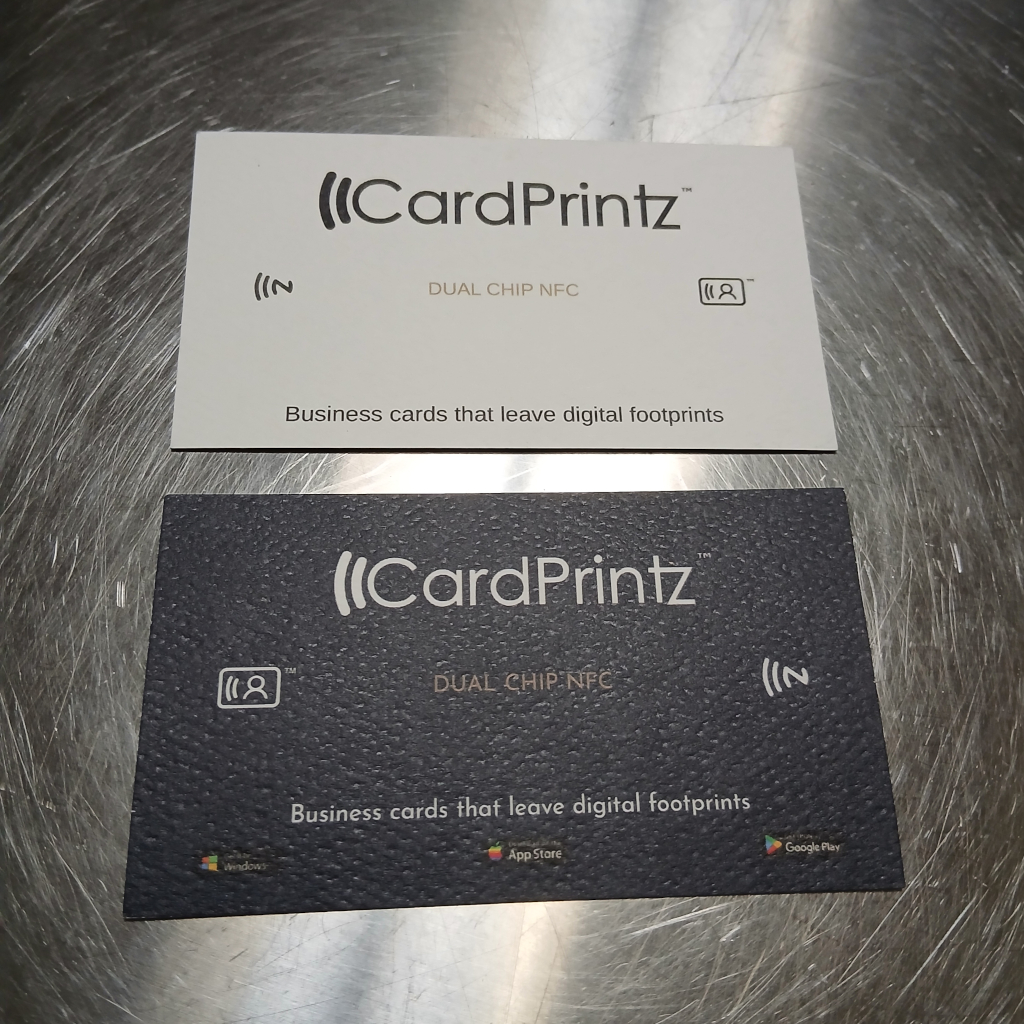 Dual-Zone Paper NFC Business Card